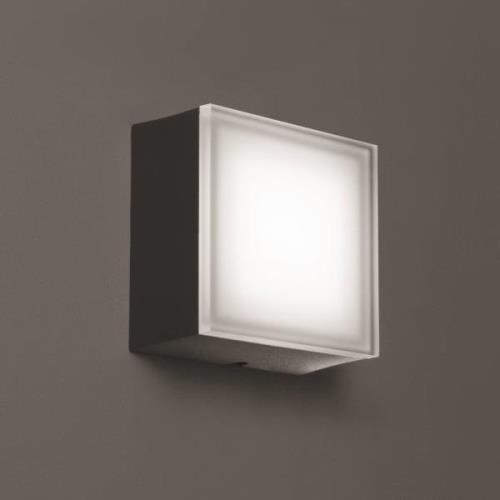 LED udendørs væglampe 1425 grafit 12,5 x 12,5 cm