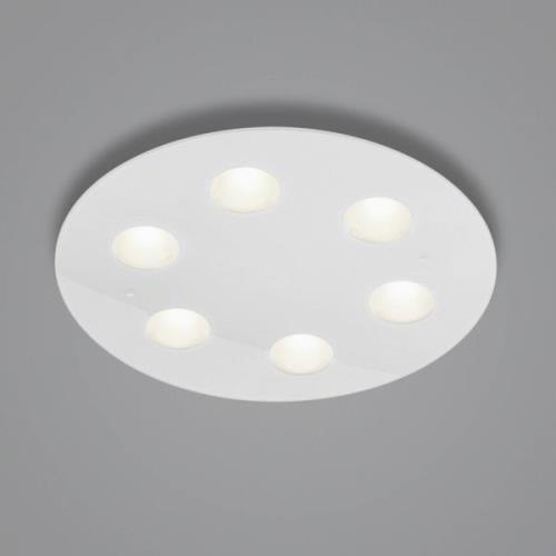 Helestra Nomi LED-loftlampe Ø49cm dim hvid