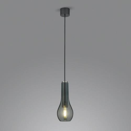 Gara hængelampe med røgglasskærm, 1 lyskilde