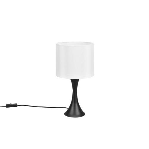 Sabia bordlampe, Ø 20 cm, hvid/sort