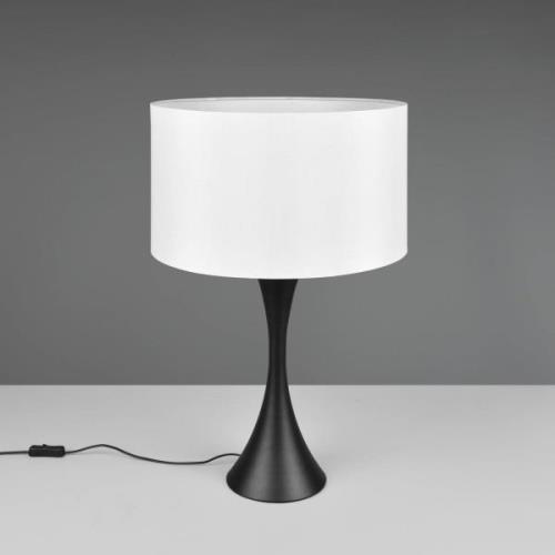 Sabia bordlampe, Ø 40 cm, hvid/sort