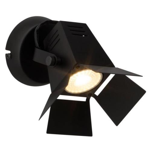 Teknisk LED væglampe Movie, sort