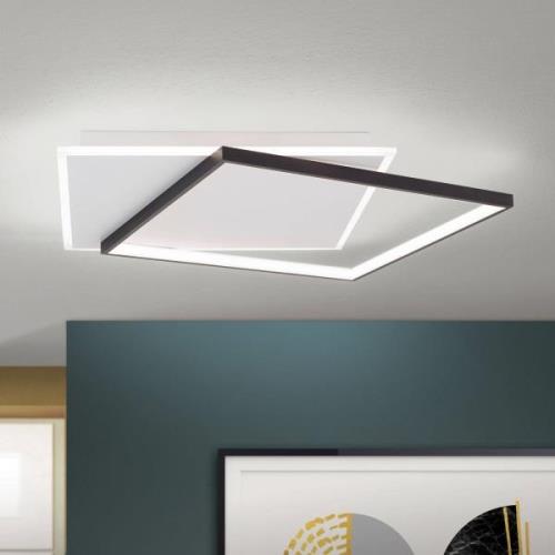 Emanuel LED-loftlampe, hvid/sort