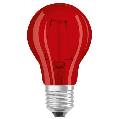 OSRAM LED-lampe E27 Star Décor Cla A 2,5W, rød