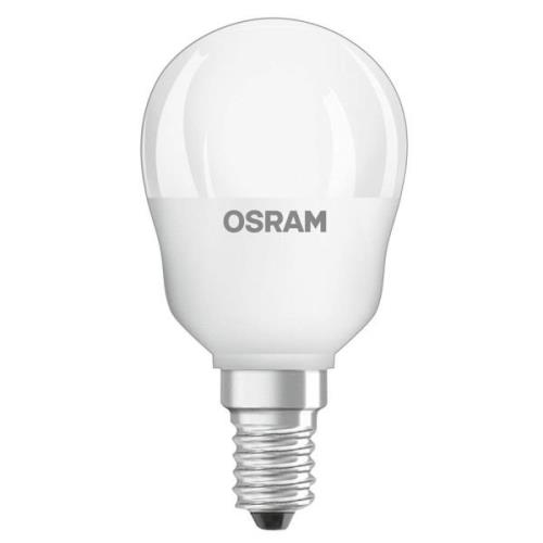 OSRAM Star+ LED-pære E14 4,2 W dråbe fjernbet. mat