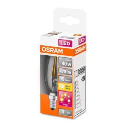 OSRAM Classic B LED-pære E14 4W 827 dæmpbar 3 trin