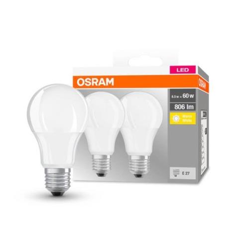 OSRAM Classic LED-pære E27 8,5 W 2.700 K 806 lm, 2