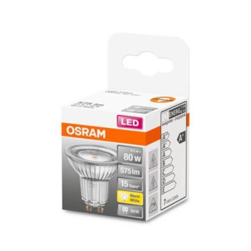 OSRAM LED-reflektor GU10 6,9W varmhvid 120°