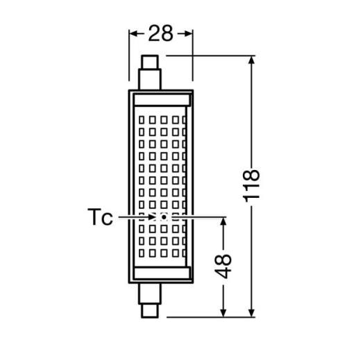 OSRAM LED-pære R7s 19 W 2.700 K, kan dæmpes