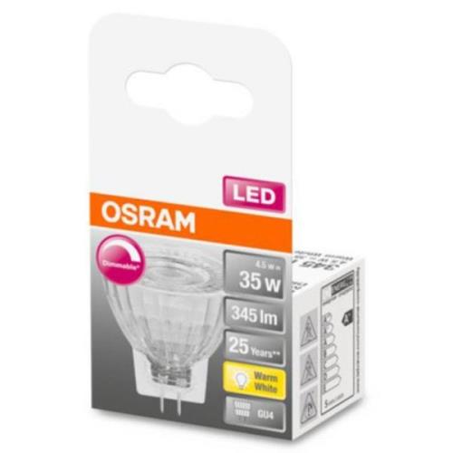 OSRAM LED-reflektor GU4 MR11 4,5W 927 36°, dæmpbar