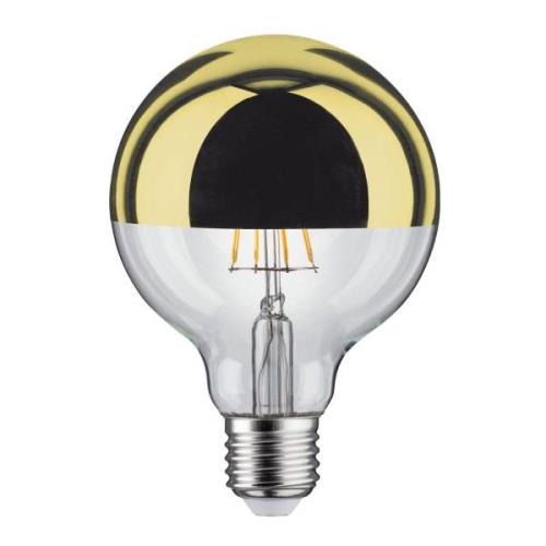 LED-lampe E27 827 6,5W hovedspejl guld