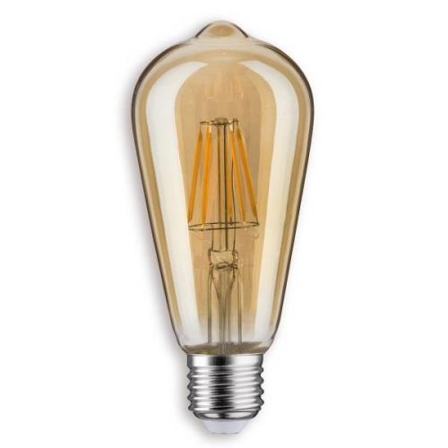 Paulmann LED-rustikpære E27 6,5 W 825 ST64, guld