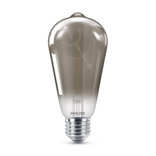 Philips Classic LED-lampe røgfarvet E27 ST64 2,3W