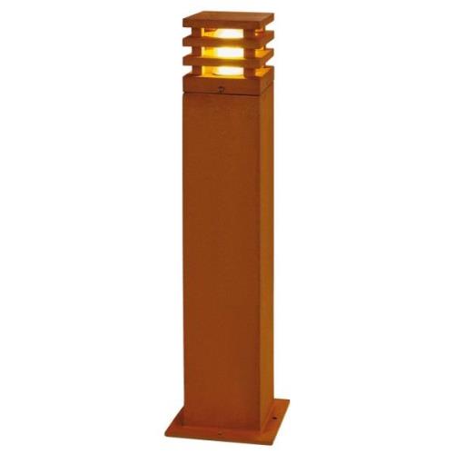 SLV Rusten firkantet LED-stibelysning rustbrun