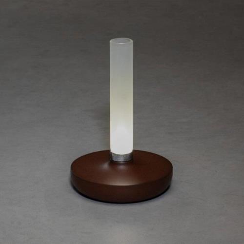 Biarritz LED-bordlampe IP54, batteri CCT rustbrun