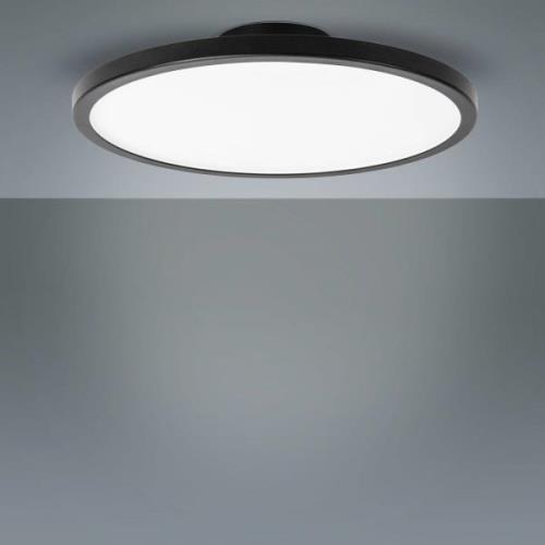 LIGHTME LED-loftslampe Aqua Ø 30,2 cm sort