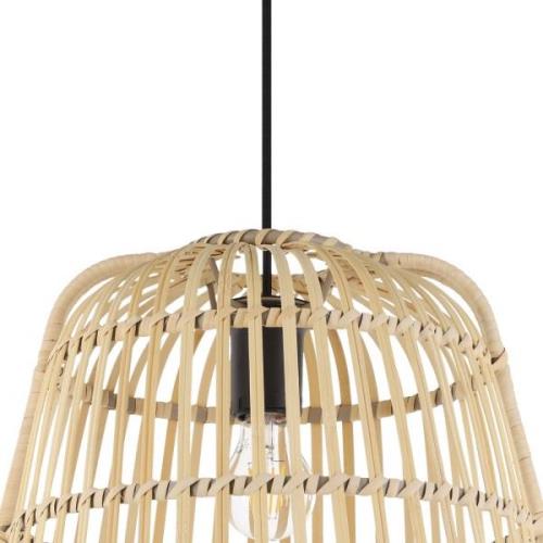 Glyneath hængelampe med bambusskærm, Ø 37,5 cm