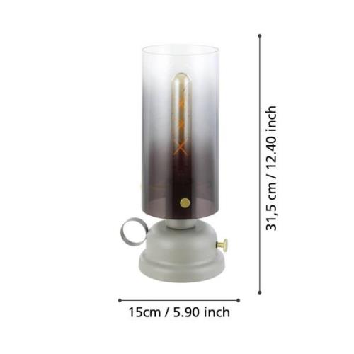Gargrave bordlampe i olielampe-design