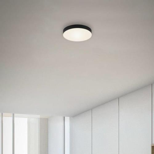 Flame LED-loftslampe, Ø 15,7 cm, sort