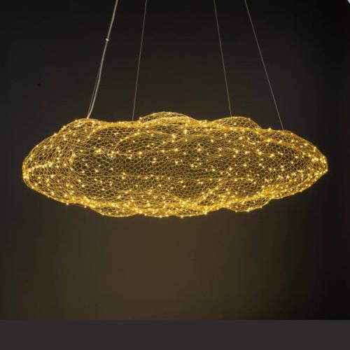 Paul Neuhaus Reva LED-hængelampe, antik messing