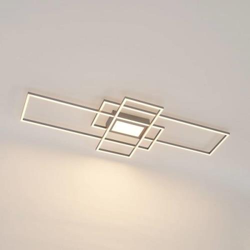 Lindby Caitlin LED-loftlampe, nikkel