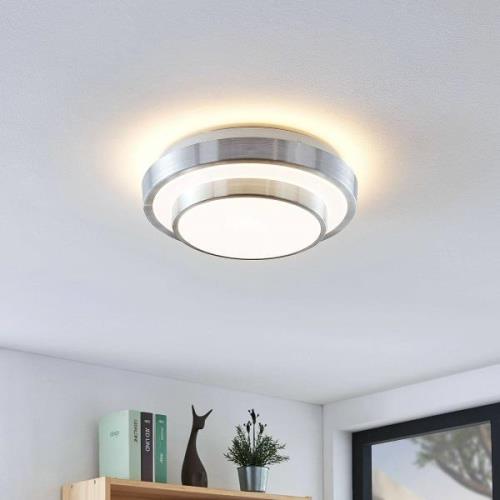 Lindby Naima LED-loftlampe i alu, rund, 29,5 cm