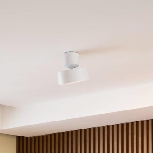 Lindby LED-spot Nivoria, hvid, drejelig, aluminium