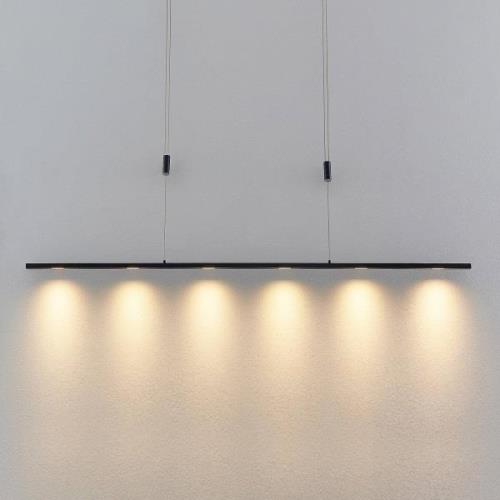 Lucande Stakato LED-pendellampe 6 lk, 140 cm lang