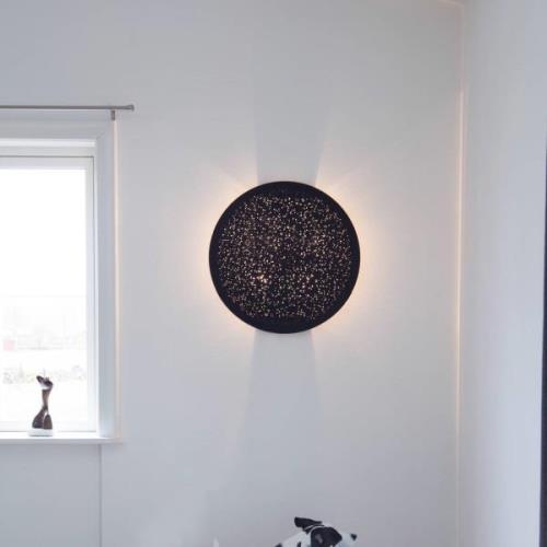 By Rydéns Colby væglampe Ø 70 cm, sandet sort