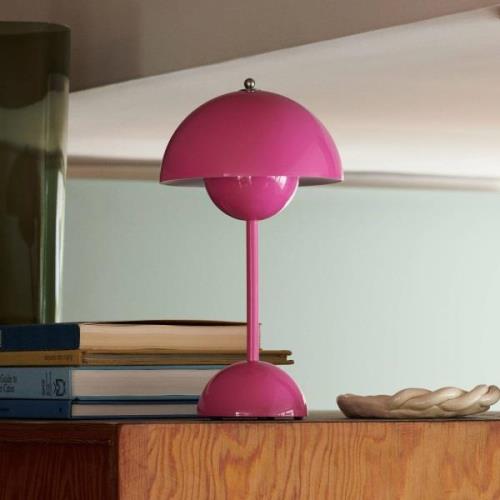 &Tradition LED genopladelig bordlampe Flowerpot VP9, pink