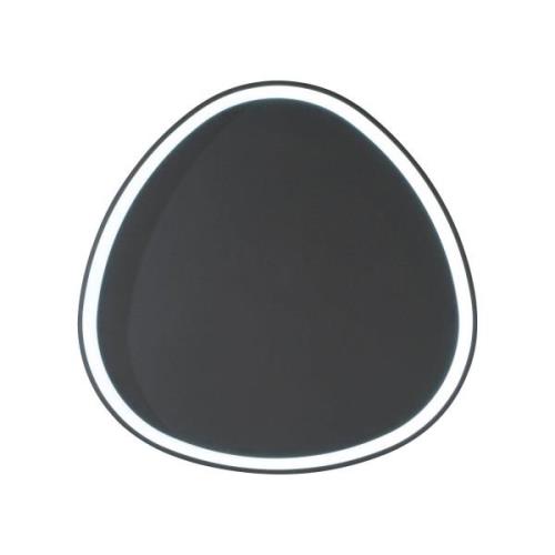 Klapton LED-væglampe, sort, Ø 85 cm, aluminium, CCT