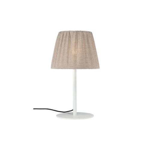 PR Home udendørs bordlampe Agnar, hvid/brun, 57 cm