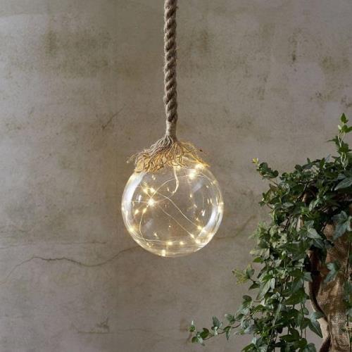 Jutta LED-dekorationslampe, glaskugle, Ø 15 cm