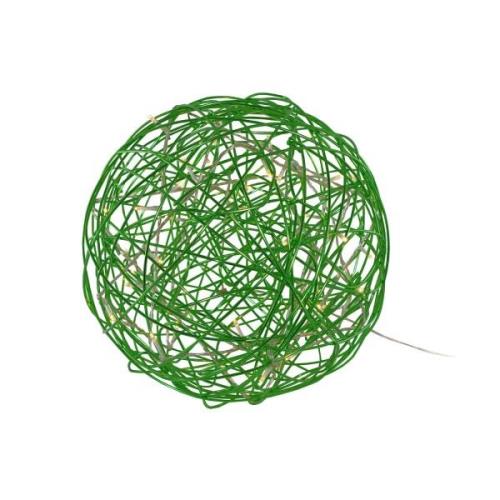 LED 3D-designbold Galax Fun, Ø 30 cm, grøn
