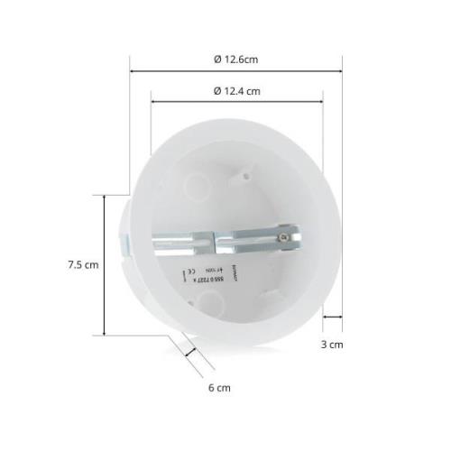 Eutrac monteringspotte til body monopoint, hvid