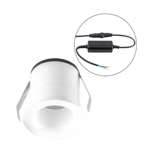 EVN Noblendo LED indbygget loftslampe hvid Ø 5,5 cm