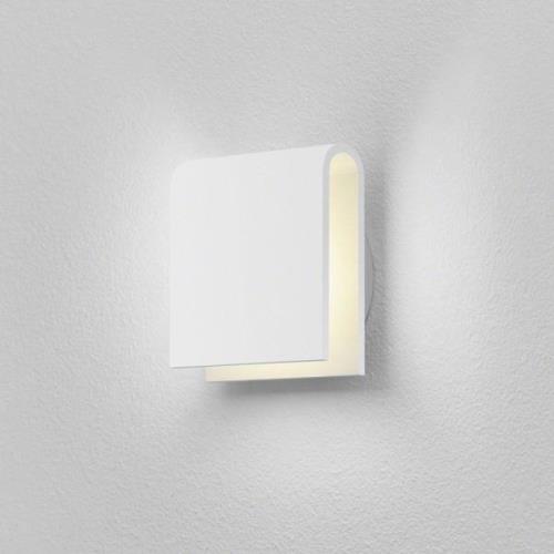 Helestra Cano LED-vægindbygningslampe, hvid
