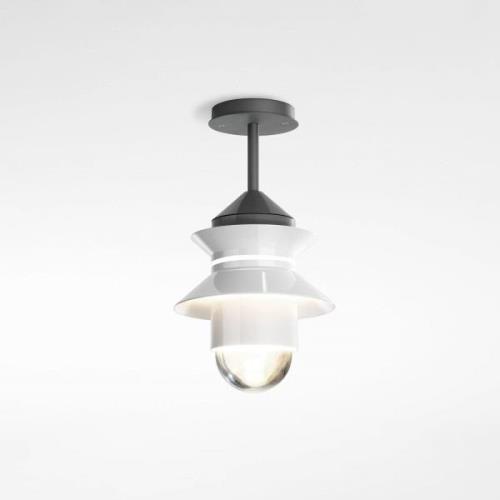 MARSET Santorini udendørs loftslampe, IP65, hvid