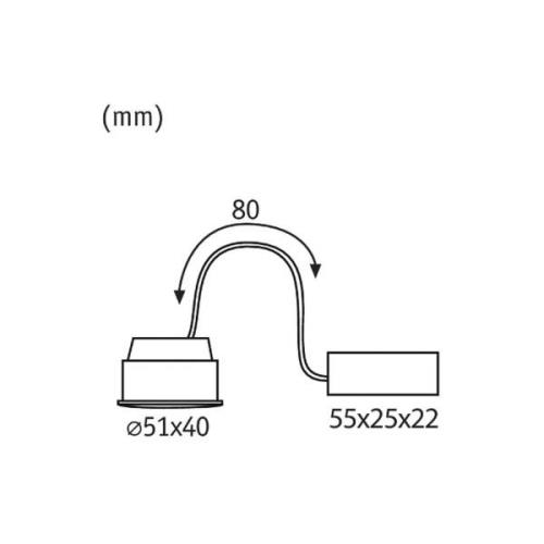 Paulmann Coin Base LED 3-step-dim 100° 5 W 3.000 K