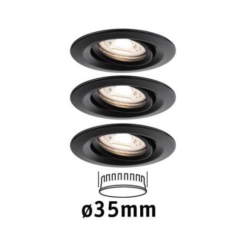 Paulmann Nova Mini Plus LED easydim 3 stk sort