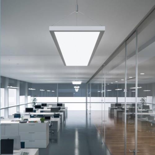 IDOO LED-hængelampe til kontor 49 W, hvid