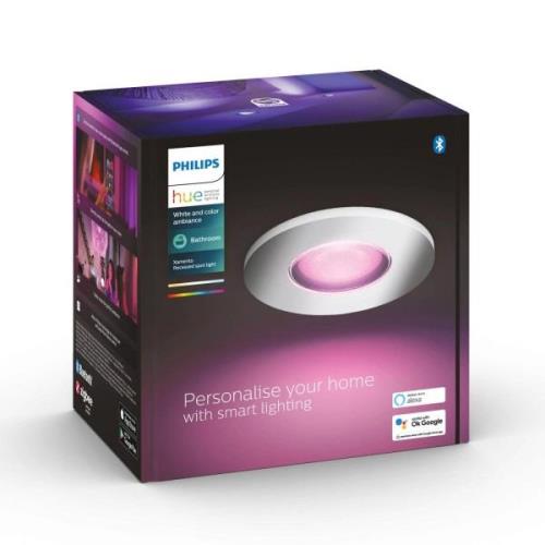 Philips Hue Xamento LED-indbygningsspot, alu