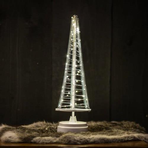 Santa’s Tree træ, sølv ledning, højde 33,5 cm