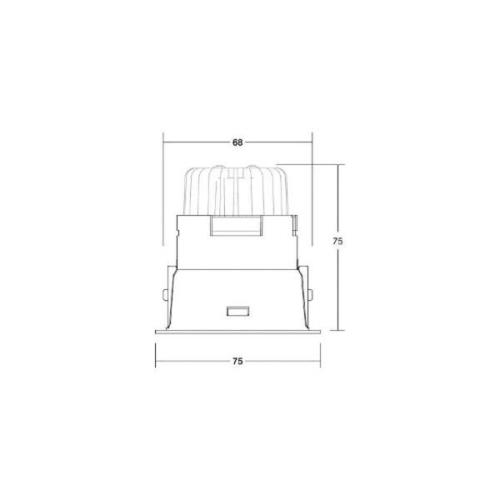 BRUMBERG Spot Binato DALI-dim-to-warm tilslutningsboks sort