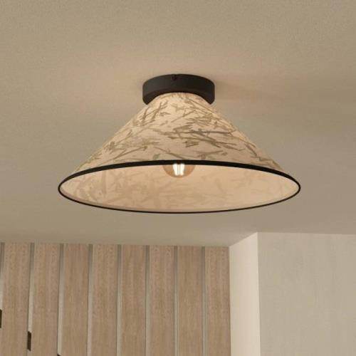 Oxpark loftlampe, Ø 42 cm, grøn/hvid/sort, stof