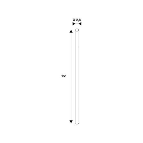 SLV LED-rørpære V T8, G13, 22 W, længde 151 cm, 4.000 K