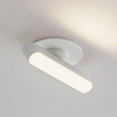 Lindby LED-indbygningslampe Eldrin, hvid, lysliste, 13,1 cm