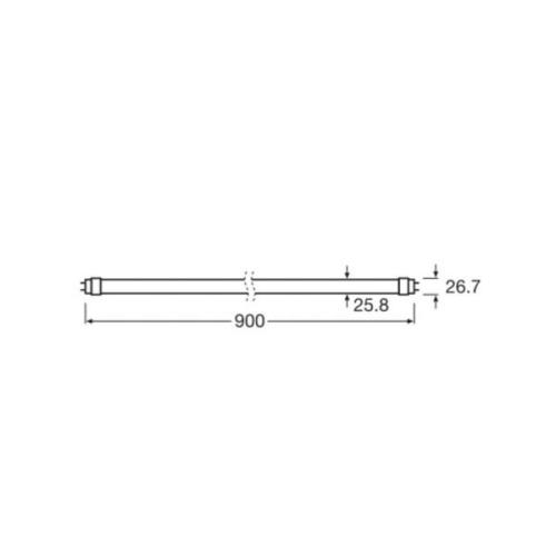 OSRAM LED-plantepære T8 10W rør Fluora 2,500K 90cm