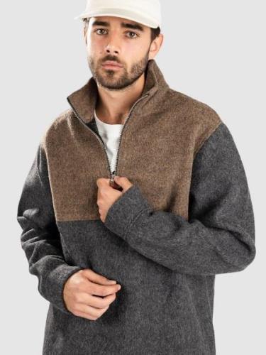 Anerkjendt Akklaus Colour Block Sweater brun