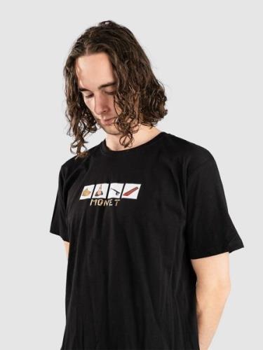 Monet Skateboards Dyi T-shirt sort